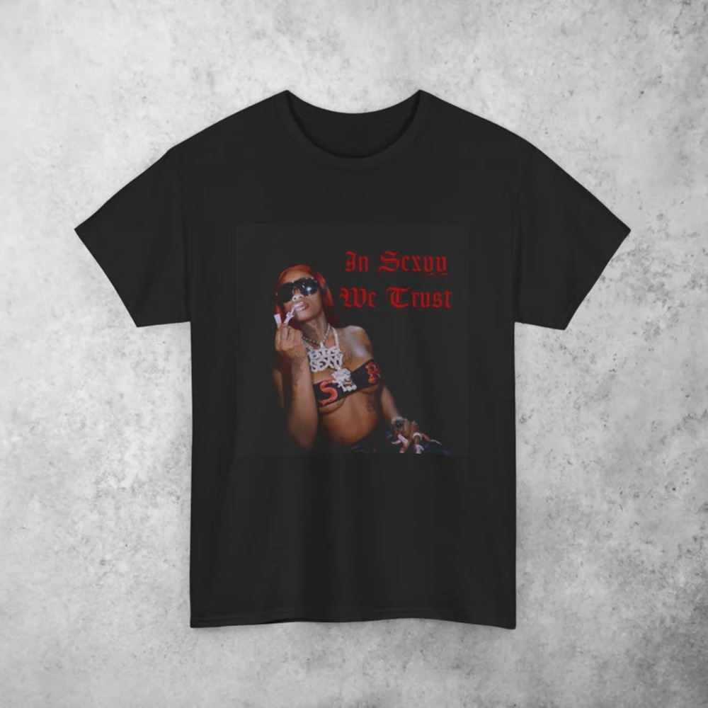 Sexyy Red Rapper Graphic T-shirt In Sexyy We Trust Tshirt